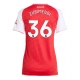 Arsenal Martin Zubimendi #36 Replike Domaci Dres za Ženska 2025-26 Kratak Rukav